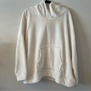 Denver Hayes White Fleece Women Sweater Hoodie Casual